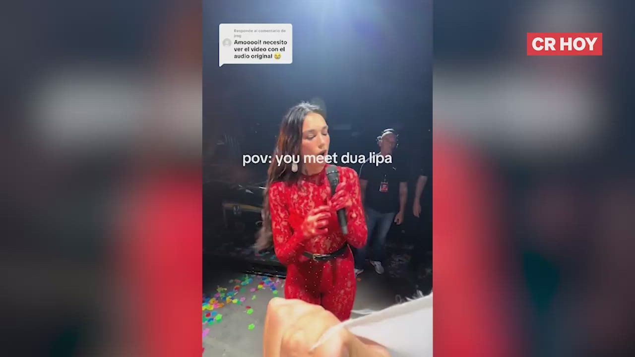 Costarricenses logran momento inolvidable con Dua Lipa durante concierto en Bélgica