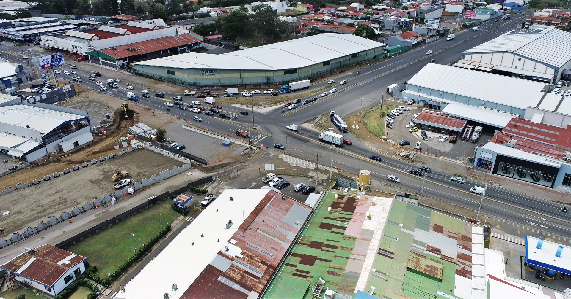 Así será la intersección a 3 niveles que se construye en La Uruca ...