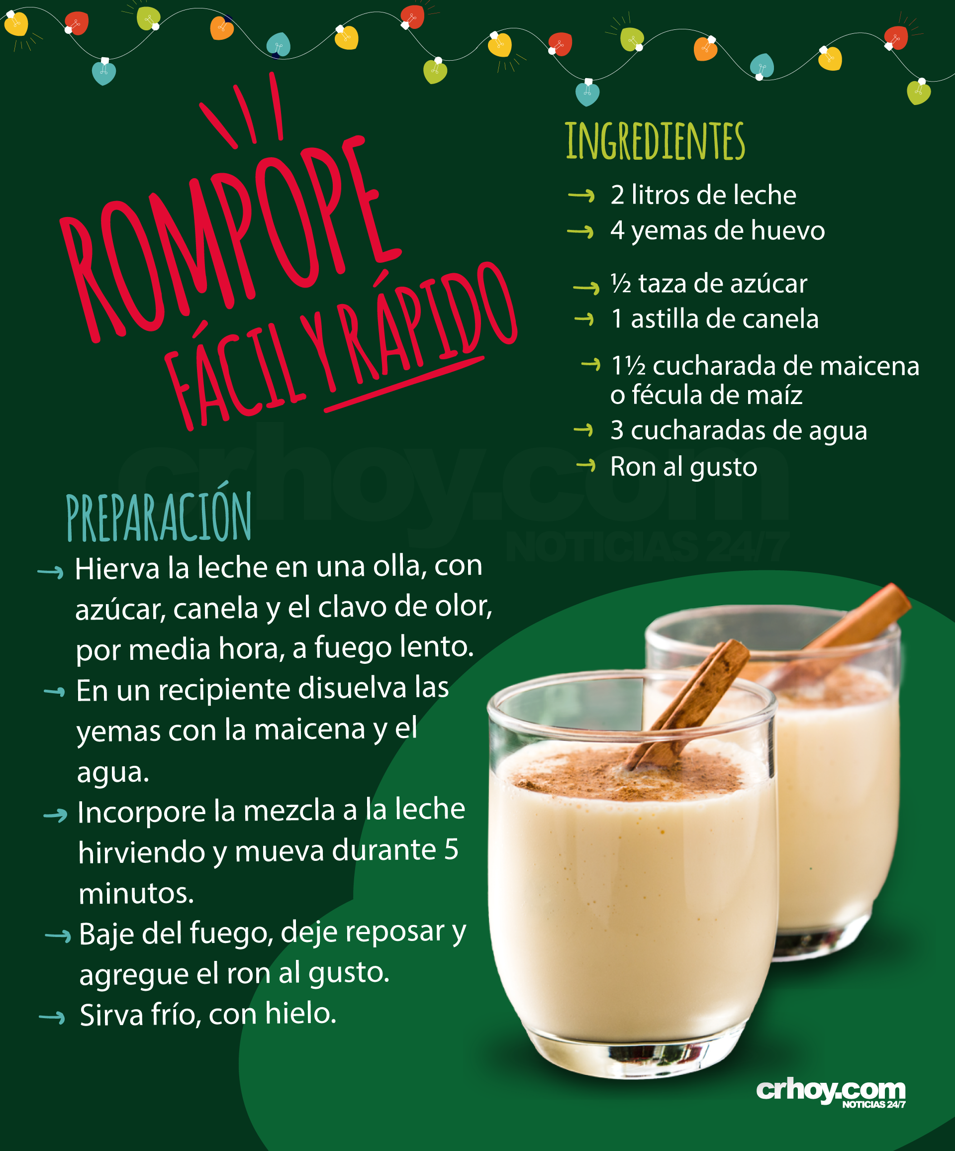 ¿Le gusta el rompope? Esta receta fácil y rápida le endulzará la ...