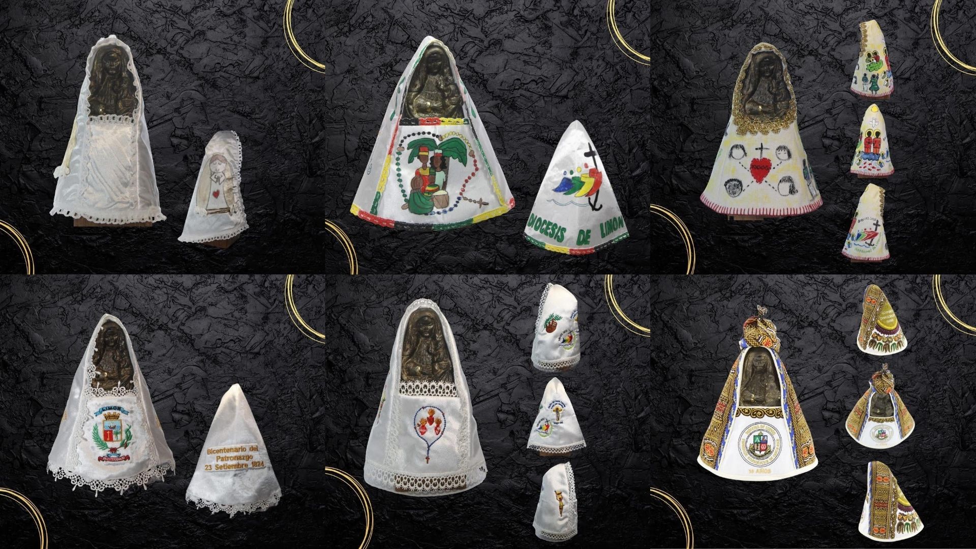 Vestidos que usará la Virgen de los Ángeles este 1 de agosto
