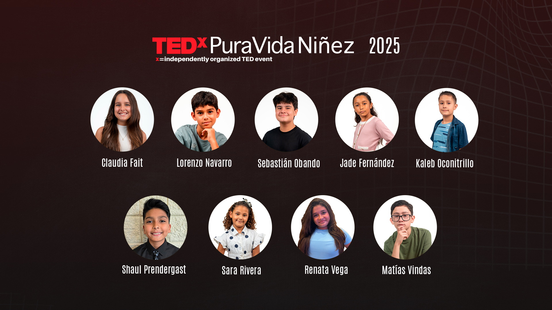 Expositores - TEDx Pura Vida Niñez 2025
