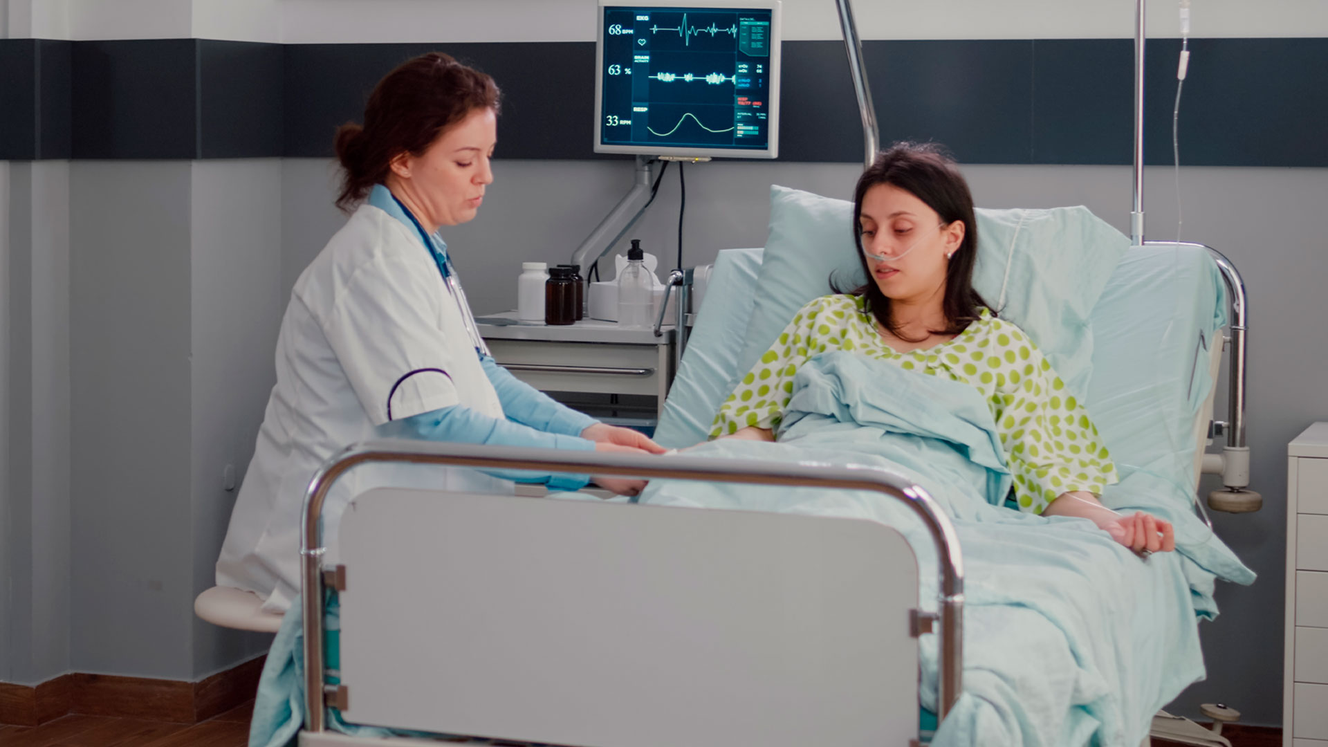 Imagen muestra hospitalizaciones en un centro médico