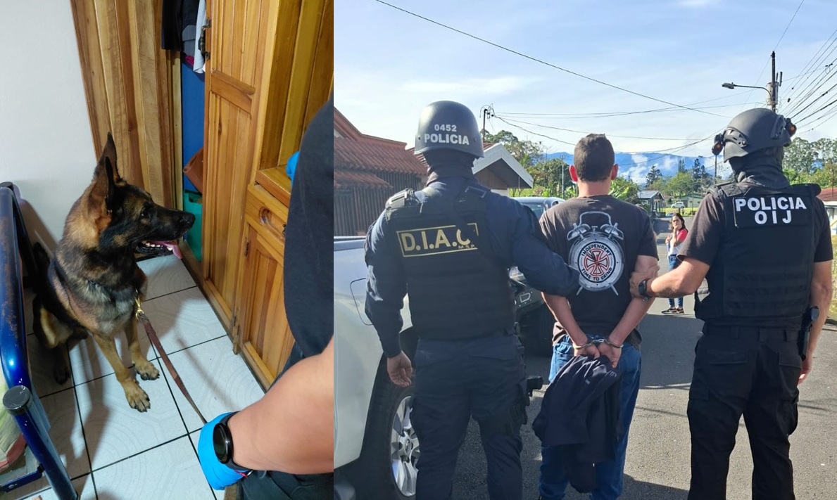 Detenido por venta de droga en Juan Viñas por el OIJ de Turrialba