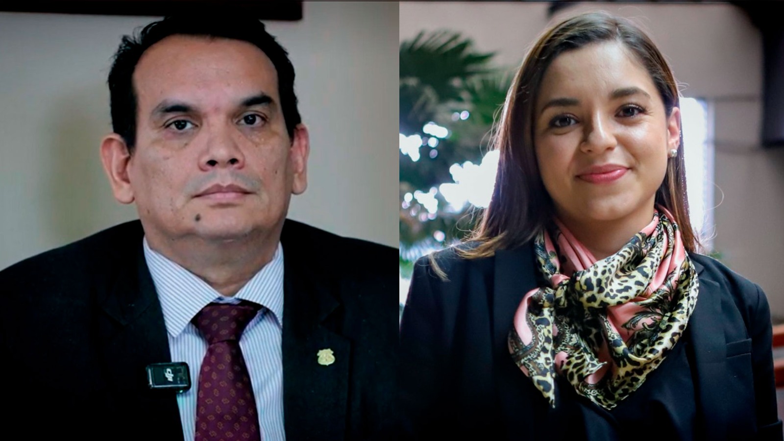 Randall Zúñiga, director del OIJ y Yerlin Zúñiga, presidenta del Instituto Nacional de la Mujer.