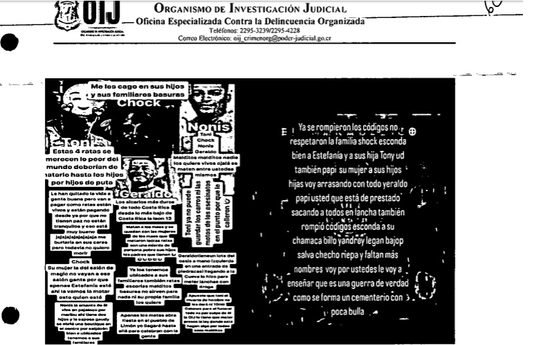 Amenazas a Shock y familia