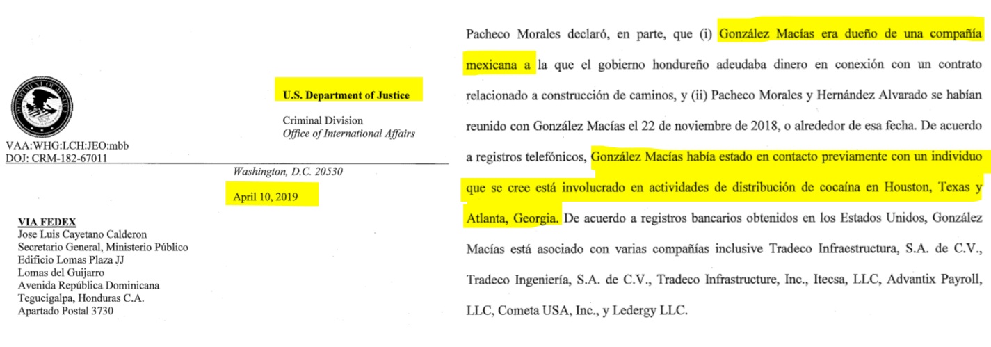 Documento judicial Tradeco EEUU