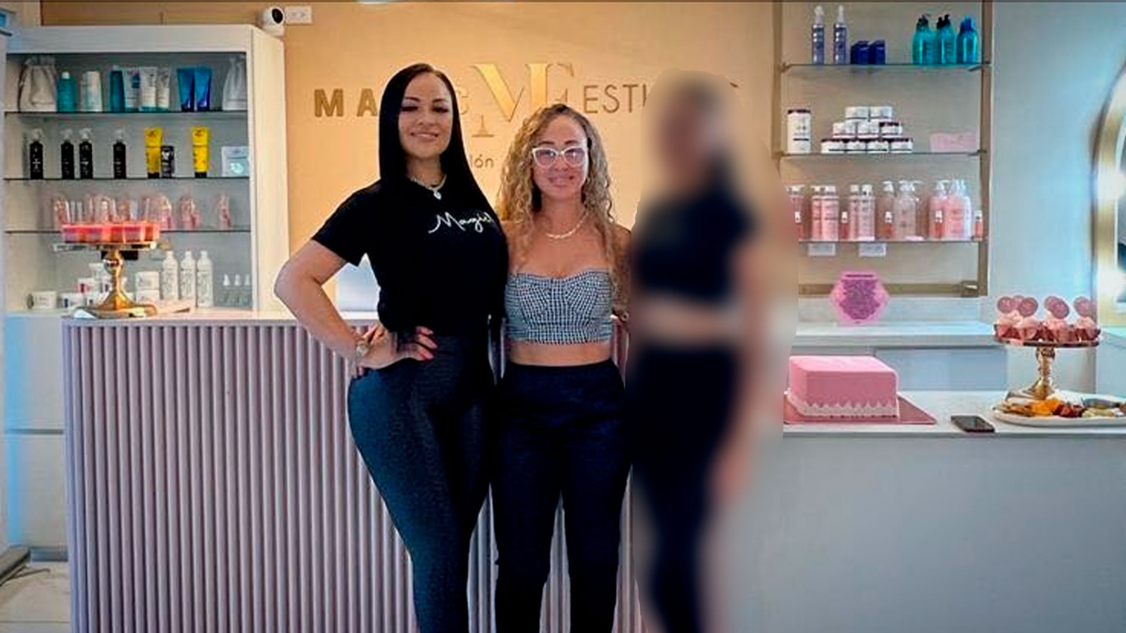 Estefania y Anita McDonald en el salón Magic Esthetic