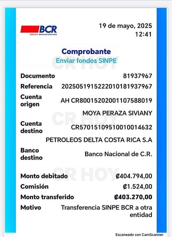 Monto pagado por el vicealcalde tras el rechazo de liquidación de la municipalidad