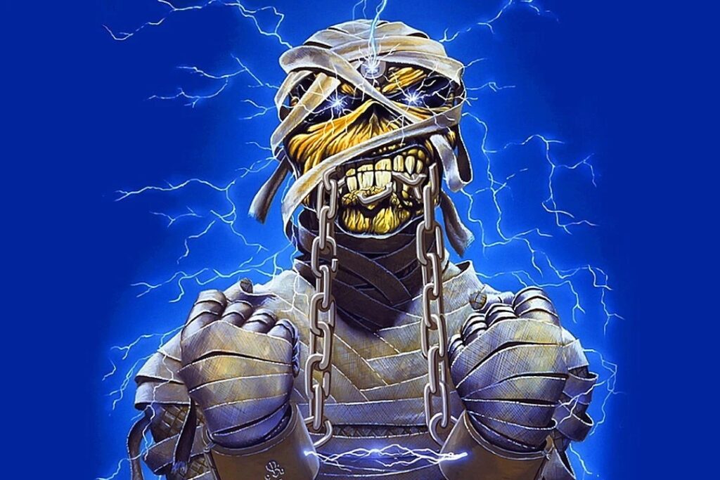 Imagen promocional de Eddie The Head, la mascota de Iron Maiden, utilizada durante su gira del 2008, la cual trajo a la banda por primera vez a Costa Rica.