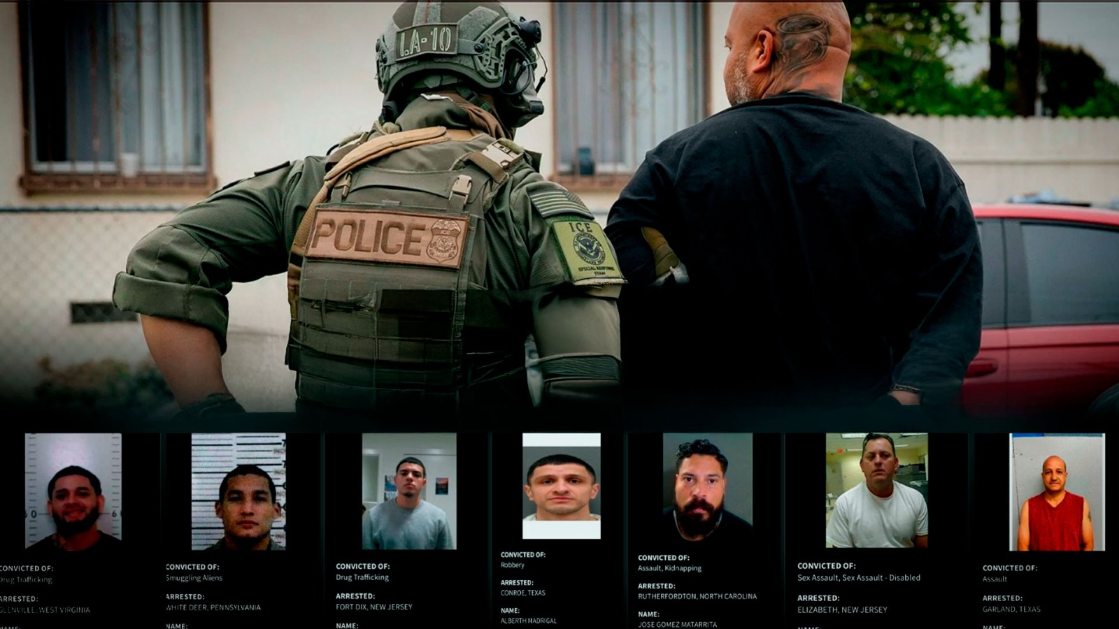 Ticos detenidos en EEUU