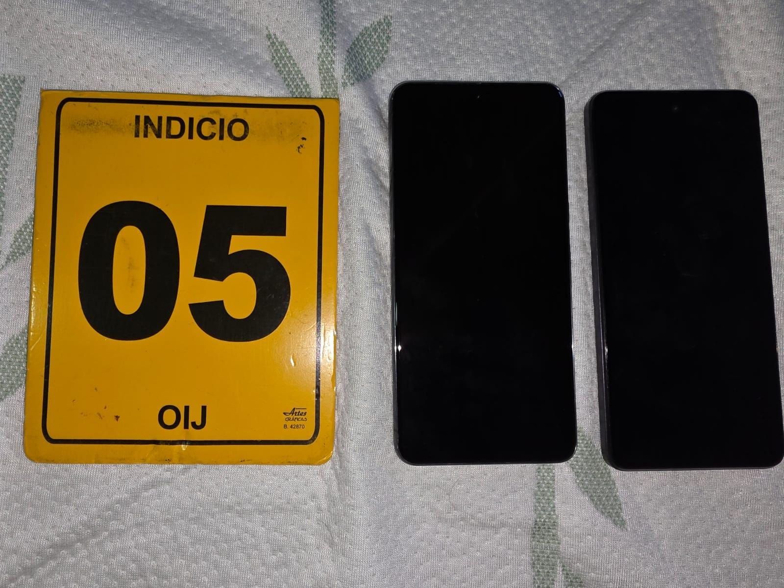 Teléfonos decomisados por el OIJ.