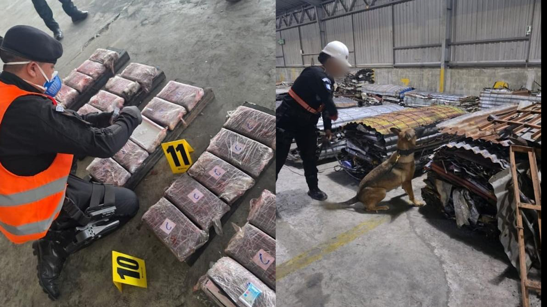 Droga decomisada en Guatemala procedente de Costa Rica. (Foto: PNC)