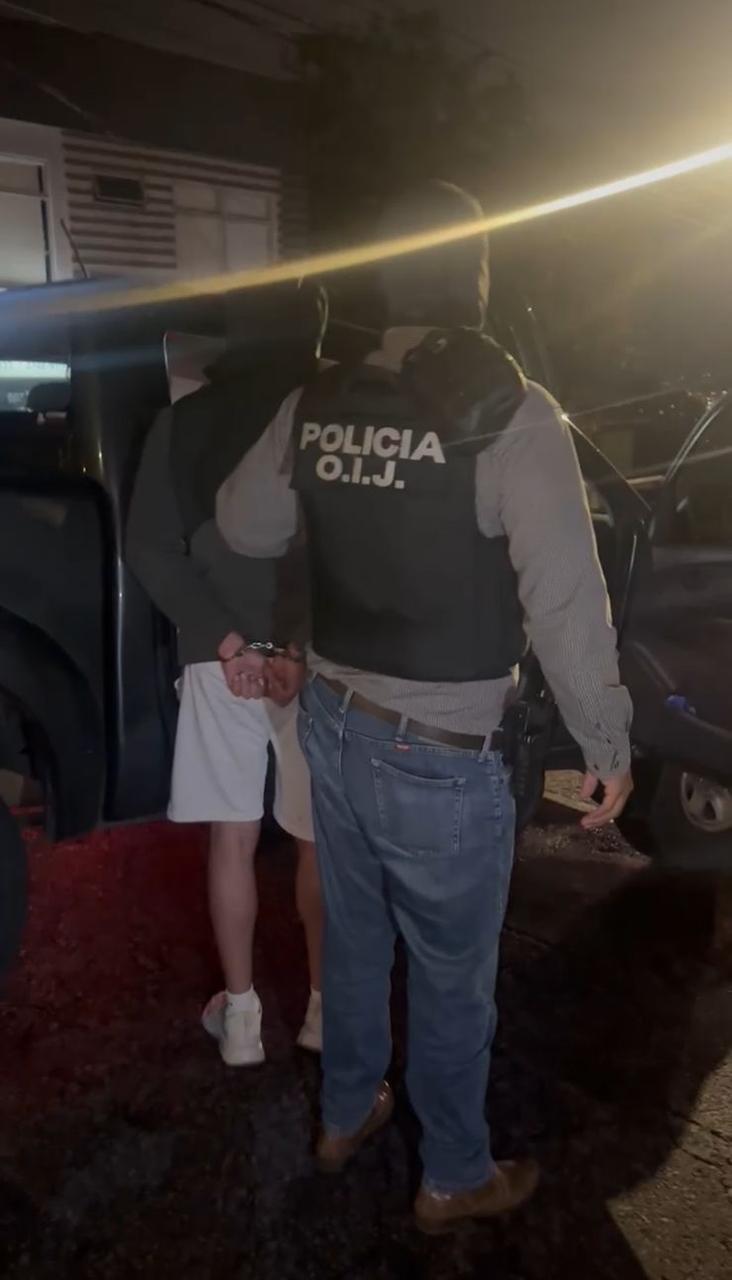 Momento de la captura de Celso Gamboa