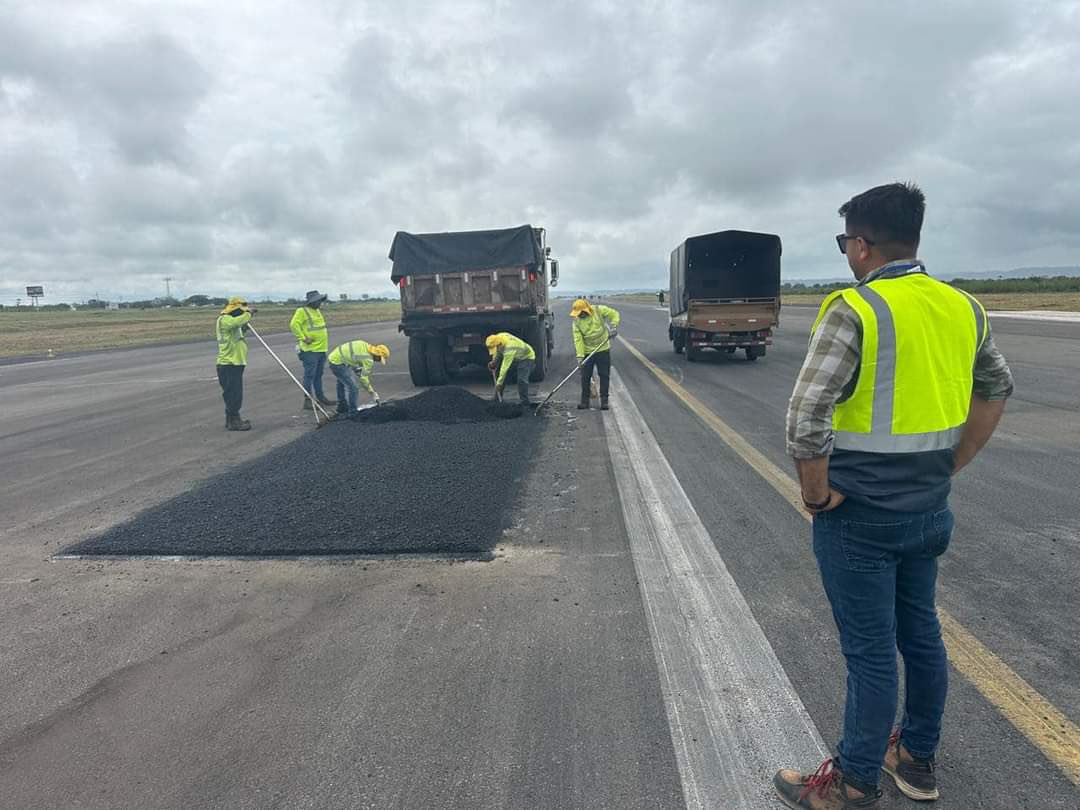 Obras en la pista del Daniel Oduber2